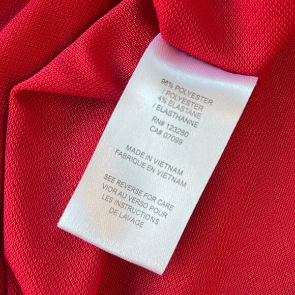 Travis Mathew Men Golf Polo Shirt Size Large Red Striped Short Sleeves Outdoor - Picture 8 of 9